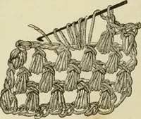 An illustration from The dictionary of needlework : an encyclopaedia of artistic, plain, and fancy needlework dealing fully with the details of all the stitches employed, the method of working, the materials used, the meaning of technical terms, and, where necessary, tracing the origin and history of the various works described (1882)
