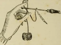 An illustration from The dictionary of needlework : an encyclopaedia of artistic, plain, and fancy needlework dealing fully with the details of all the stitches employed, the method of working, the materials used, the meaning of technical terms, and, where necessary, tracing the origin and history of the various works described (1882)