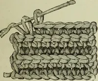 An illustration from The dictionary of needlework : an encyclopaedia of artistic, plain, and fancy needlework dealing fully with the details of all the stitches employed, the method of working, the materials used, the meaning of technical terms, and, where necessary, tracing the origin and history of the various works described (1882)