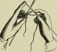 An illustration from The dictionary of needlework : an encyclopaedia of artistic, plain, and fancy needlework dealing fully with the details of all the stitches employed, the method of working, the materials used, the meaning of technical terms, and, where necessary, tracing the origin and history of the various works described (1882)
