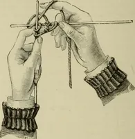 An illustration from The dictionary of needlework : an encyclopaedia of artistic, plain, and fancy needlework dealing fully with the details of all the stitches employed, the method of working, the materials used, the meaning of technical terms, and, where necessary, tracing the origin and history of the various works described (1882)