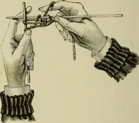 An illustration from The dictionary of needlework : an encyclopaedia of artistic, plain, and fancy needlework dealing fully with the details of all the stitches employed, the method of working, the materials used, the meaning of technical terms, and, where necessary, tracing the origin and history of the various works described (1882)