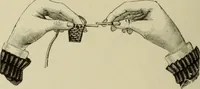 An illustration from The dictionary of needlework : an encyclopaedia of artistic, plain, and fancy needlework dealing fully with the details of all the stitches employed, the method of working, the materials used, the meaning of technical terms, and, where necessary, tracing the origin and history of the various works described (1882)