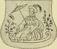 An illustration from The dictionary of needlework : an encyclopaedia of artistic, plain, and fancy needlework dealing fully with the details of all the stitches employed, the method of working, the materials used, the meaning of technical terms, and, where necessary, tracing the origin and history of the various works described (1882)