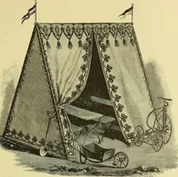 An illustration from The dictionary of needlework : an encyclopaedia of artistic, plain, and fancy needlework dealing fully with the details of all the stitches employed, the method of working, the materials used, the meaning of technical terms, and, where necessary, tracing the origin and history of the various works described (1882)