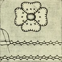 An illustration from The dictionary of needlework : an encyclopaedia of artistic, plain, and fancy needlework dealing fully with the details of all the stitches employed, the method of working, the materials used, the meaning of technical terms, and, where necessary, tracing the origin and history of the various works described (1882)