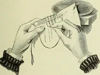 An illustration from The dictionary of needlework : an encyclopaedia of artistic, plain, and fancy needlework dealing fully with the details of all the stitches employed, the method of working, the materials used, the meaning of technical terms, and, where necessary, tracing the origin and history of the various works described (1882)