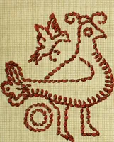 An illustration from The dictionary of needlework : an encyclopaedia of artistic, plain, and fancy needlework dealing fully with the details of all the stitches employed, the method of working, the materials used, the meaning of technical terms, and, where necessary, tracing the origin and history of the various works described (1882)