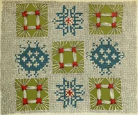An illustration from The dictionary of needlework : an encyclopaedia of artistic, plain, and fancy needlework dealing fully with the details of all the stitches employed, the method of working, the materials used, the meaning of technical terms, and, where necessary, tracing the origin and history of the various works described (1882)