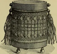 An illustration from The dictionary of needlework : an encyclopaedia of artistic, plain, and fancy needlework dealing fully with the details of all the stitches employed, the method of working, the materials used, the meaning of technical terms, and, where necessary, tracing the origin and history of the various works described (1882)