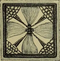 An illustration from The dictionary of needlework : an encyclopaedia of artistic, plain, and fancy needlework dealing fully with the details of all the stitches employed, the method of working, the materials used, the meaning of technical terms, and, where necessary, tracing the origin and history of the various works described (1882)