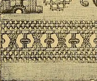 An illustration from The dictionary of needlework : an encyclopaedia of artistic, plain, and fancy needlework. Dealing fully with the details of all the stitches employed, the method of working, the materials used, the meaning of technical terms, and, where necessary, tracing the origin and history of the various works described. Illustrated with upwards of 800 wood engravings, and coloured plates. Plain sewing, textiles, dressmaking, appliances, and terms (1885)