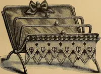 An illustration from The dictionary of needlework : an encyclopaedia of artistic, plain, and fancy needlework. Dealing fully with the details of all the stitches employed, the method of working, the materials used, the meaning of technical terms, and, where necessary, tracing the origin and history of the various works described. Illustrated with upwards of 800 wood engravings, and coloured plates. Plain sewing, textiles, dressmaking, appliances, and terms (1885)