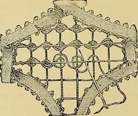 An illustration from The dictionary of needlework : an encyclopaedia of artistic, plain, and fancy needlework. Dealing fully with the details of all the stitches employed, the method of working, the materials used, the meaning of technical terms, and, where necessary, tracing the origin and history of the various works described. Illustrated with upwards of 800 wood engravings, and coloured plates. Plain sewing, textiles, dressmaking, appliances, and terms (1885)