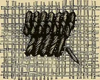 An illustration from The dictionary of needlework : an encyclopaedia of artistic, plain, and fancy needlework. Dealing fully with the details of all the stitches employed, the method of working, the materials used, the meaning of technical terms, and, where necessary, tracing the origin and history of the various works described. Illustrated with upwards of 800 wood engravings, and coloured plates. Plain sewing, textiles, dressmaking, appliances, and terms (1885)