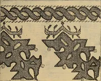 An illustration from The dictionary of needlework : an encyclopaedia of artistic, plain, and fancy needlework. Dealing fully with the details of all the stitches employed, the method of working, the materials used, the meaning of technical terms, and, where necessary, tracing the origin and history of the various works described. Illustrated with upwards of 800 wood engravings, and coloured plates. Plain sewing, textiles, dressmaking, appliances, and terms (1885)