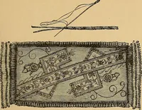 An illustration from The dictionary of needlework : an encyclopaedia of artistic, plain, and fancy needlework. Dealing fully with the details of all the stitches employed, the method of working, the materials used, the meaning of technical terms, and, where necessary, tracing the origin and history of the various works described. Illustrated with upwards of 800 wood engravings, and coloured plates. Plain sewing, textiles, dressmaking, appliances, and terms (1885)