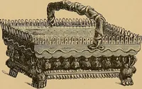 An illustration from The dictionary of needlework : an encyclopaedia of artistic, plain, and fancy needlework. Dealing fully with the details of all the stitches employed, the method of working, the materials used, the meaning of technical terms, and, where necessary, tracing the origin and history of the various works described. Illustrated with upwards of 800 wood engravings, and coloured plates. Plain sewing, textiles, dressmaking, appliances, and terms (1885)