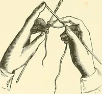 An illustration from The dictionary of needlework : an encyclopaedia of artistic, plain, and fancy needlework. Dealing fully with the details of all the stitches employed, the method of working, the materials used, the meaning of technical terms, and, where necessary, tracing the origin and history of the various works described. Illustrated with upwards of 800 wood engravings, and coloured plates. Plain sewing, textiles, dressmaking, appliances, and terms (1885)
