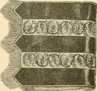 An illustration from The dictionary of needlework : an encyclopaedia of artistic, plain, and fancy needlework. Dealing fully with the details of all the stitches employed, the method of working, the materials used, the meaning of technical terms, and, where necessary, tracing the origin and history of the various works described. Illustrated with upwards of 800 wood engravings, and coloured plates. Plain sewing, textiles, dressmaking, appliances, and terms (1885)