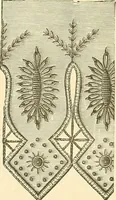 An illustration from The dictionary of needlework : an encyclopaedia of artistic, plain, and fancy needlework. Dealing fully with the details of all the stitches employed, the method of working, the materials used, the meaning of technical terms, and, where necessary, tracing the origin and history of the various works described. Illustrated with upwards of 800 wood engravings, and coloured plates. Plain sewing, textiles, dressmaking, appliances, and terms (1885)