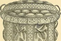 An illustration from The dictionary of needlework : an encyclopaedia of artistic, plain, and fancy needlework. Dealing fully with the details of all the stitches employed, the method of working, the materials used, the meaning of technical terms, and, where necessary, tracing the origin and history of the various works described. Illustrated with upwards of 800 wood engravings, and coloured plates. Plain sewing, textiles, dressmaking, appliances, and terms (1885)