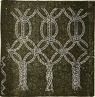 An illustration from The dictionary of needlework : an encyclopaedia of artistic, plain, and fancy needlework. Dealing fully with the details of all the stitches employed, the method of working, the materials used, the meaning of technical terms, and, where necessary, tracing the origin and history of the various works described. Illustrated with upwards of 800 wood engravings, and coloured plates. Plain sewing, textiles, dressmaking, appliances, and terms (1885)