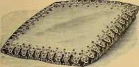 An illustration from The dictionary of needlework : an encyclopaedia of artistic, plain, and fancy needlework. Dealing fully with the details of all the stitches employed, the method of working, the materials used, the meaning of technical terms, and, where necessary, tracing the origin and history of the various works described. Illustrated with upwards of 800 wood engravings, and coloured plates. Plain sewing, textiles, dressmaking, appliances, and terms (1885)