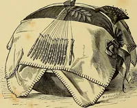 An illustration from The dictionary of needlework : an encyclopaedia of artistic, plain, and fancy needlework. Dealing fully with the details of all the stitches employed, the method of working, the materials used, the meaning of technical terms, and, where necessary, tracing the origin and history of the various works described. Illustrated with upwards of 800 wood engravings, and coloured plates. Plain sewing, textiles, dressmaking, appliances, and terms (1885)