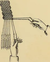 An illustration from The dictionary of needlework : an encyclopaedia of artistic, plain, and fancy needlework. Dealing fully with the details of all the stitches employed, the method of working, the materials used, the meaning of technical terms, and, where necessary, tracing the origin and history of the various works described. Illustrated with upwards of 800 wood engravings, and coloured plates. Plain sewing, textiles, dressmaking, appliances, and terms (1885)