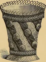 An illustration from The dictionary of needlework : an encyclopaedia of artistic, plain, and fancy needlework. Dealing fully with the details of all the stitches employed, the method of working, the materials used, the meaning of technical terms, and, where necessary, tracing the origin and history of the various works described. Illustrated with upwards of 800 wood engravings, and coloured plates. Plain sewing, textiles, dressmaking, appliances, and terms (1885)