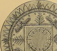 An illustration from The dictionary of needlework : an encyclopaedia of artistic, plain, and fancy needlework. Dealing fully with the details of all the stitches employed, the method of working, the materials used, the meaning of technical terms, and, where necessary, tracing the origin and history of the various works described. Illustrated with upwards of 800 wood engravings, and coloured plates. Plain sewing, textiles, dressmaking, appliances, and terms (1885)