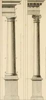 An illustration from Dictionnaire d'architecture, civile, militaire et navale, antique, ancienne et moderne : et de tous les arts et métiers qui en dépendent; Dont tous les Termes sont exprimés, en François, Latin, Italien, Espagnol, Anglois et Allemand. Enrichi de cent une Planches de Figures en Taille-douce, ... auquel on a joint Une Notice des Architectes, Ingénieurs, Peintres, Sculpteurs, Graveurs, & autres Artistes les plus celebres, dont on rapporte les principaux Ouvrages. (1770)