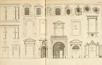 An illustration from Dictionnaire d'architecture, civile, militaire et navale, antique, ancienne et moderne : et de tous les arts et métiers qui en dépendent; Dont tous les Termes sont exprimés, en François, Latin, Italien, Espagnol, Anglois et Allemand. Enrichi de cent une Planches de Figures en Taille-douce, ... auquel on a joint Une Notice des Architectes, Ingénieurs, Peintres, Sculpteurs, Graveurs, & autres Artistes les plus celebres, dont on rapporte les principaux Ouvrages. (1770)