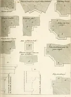 An illustration from Dictionnaire d'architecture, civile, militaire et navale, antique, ancienne et moderne : et de tous les arts et métiers qui en dépendent; Dont tous les Termes sont exprimés, en François, Latin, Italien, Espagnol, Anglois et Allemand. Enrichi de cent une Planches de Figures en Taille-douce, ... auquel on a joint Une Notice des Architectes, Ingénieurs, Peintres, Sculpteurs, Graveurs, & autres Artistes les plus celebres, dont on rapporte les principaux Ouvrages. (1770)