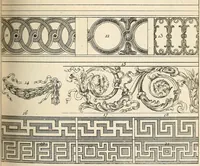An illustration from Dictionnaire d'architecture, civile, militaire et navale, antique, ancienne et moderne : et de tous les arts et métiers qui en dépendent; Dont tous les Termes sont exprimés, en François, Latin, Italien, Espagnol, Anglois et Allemand. Enrichi de cent une Planches de Figures en Taille-douce, ... auquel on a joint Une Notice des Architectes, Ingénieurs, Peintres, Sculpteurs, Graveurs, & autres Artistes les plus celebres, dont on rapporte les principaux Ouvrages. (1770)