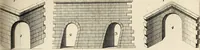 An illustration from Dictionnaire d'architecture, civile, militaire et navale, antique, ancienne et moderne : et de tous les arts et métiers qui en dépendent; Dont tous les Termes sont exprimés, en François, Latin, Italien, Espagnol, Anglois et Allemand. Enrichi de cent une Planches de Figures en Taille-douce, ... auquel on a joint Une Notice des Architectes, Ingénieurs, Peintres, Sculpteurs, Graveurs, & autres Artistes les plus celebres, dont on rapporte les principaux Ouvrages. (1770)