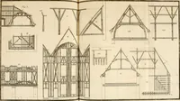 An illustration from Dictionnaire d'architecture, civile, militaire et navale, antique, ancienne et moderne : et de tous les arts et métiers qui en dépendent; Dont tous les Termes sont exprimés, en François, Latin, Italien, Espagnol, Anglois et Allemand. Enrichi de cent une Planches de Figures en Taille-douce, ... auquel on a joint Une Notice des Architectes, Ingénieurs, Peintres, Sculpteurs, Graveurs, & autres Artistes les plus celebres, dont on rapporte les principaux Ouvrages. (1770)