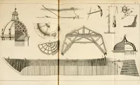 An illustration from Dictionnaire d'architecture, civile, militaire et navale, antique, ancienne et moderne : et de tous les arts et métiers qui en dépendent; Dont tous les Termes sont exprimés, en François, Latin, Italien, Espagnol, Anglois et Allemand. Enrichi de cent une Planches de Figures en Taille-douce, ... auquel on a joint Une Notice des Architectes, Ingénieurs, Peintres, Sculpteurs, Graveurs, & autres Artistes les plus celebres, dont on rapporte les principaux Ouvrages. (1770)