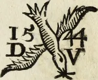 Picture 17 of 70 from Dictionnaire des monogrammes, chiffres, lettres initiales, logogryphes, rébus, &c. sous lesquels les plus célébres peintres, graveurs & dessinateurs ont dessiné leurs noms (1750), leaf 180