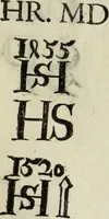 An illustration from Dictionnaire des monogrammes, chiffres, lettres initiales, logogryphes, rébus, &c. sous lesquels les plus célébres peintres, graveurs & dessinateurs ont dessiné leurs noms (1750)