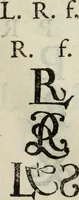 An illustration from Dictionnaire des monogrammes, chiffres, lettres initiales, logogryphes, rébus, &c. sous lesquels les plus célébres peintres, graveurs & dessinateurs ont dessiné leurs noms (1750)
