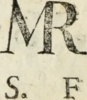 An illustration from Dictionnaire des monogrammes, chiffres, lettres initiales, logogryphes, rébus, &c. sous lesquels les plus célébres peintres, graveurs & dessinateurs ont dessiné leurs noms (1750)