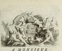 An illustration from Dictionnaire des monogrammes, chiffres, lettres initiales, logogryphes, rébus, &c. sous lesquels les plus célébres peintres, graveurs & dessinateurs ont dessiné leurs noms (1750)
