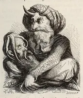 An illustration from Dictionnaire infernal; répertoire universel des êtres, des personnages, des livres, des faits et des choses qui tiennent aux esprits .. (1863)