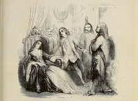 An illustration from Dictionnaire infernal : répertoire universel, des êtres, les personnages, les livres, les faits et les choses qui tiennent aux esprits, aux démons, aux sorciers, au commerce de l'enfer, aux divinations, aux maléfices, a la cabale aux autres sciences occultes, aux prodiges, aux impostures, aux supersititons diverses, et aux pronostics, aux faits actuels du spiritisme, et généralement à toutes les fausses croyances merveilleuses, surprenantes, mystérieuses et surnaturelles (1863)