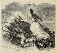 An illustration from Dictionnaire infernal : répertoire universel, des êtres, les personnages, les livres, les faits et les choses qui tiennent aux esprits, aux démons, aux sorciers, au commerce de l'enfer, aux divinations, aux maléfices, a la cabale aux autres sciences occultes, aux prodiges, aux impostures, aux supersititons diverses, et aux pronostics, aux faits actuels du spiritisme, et généralement à toutes les fausses croyances merveilleuses, surprenantes, mystérieuses et surnaturelles (1863)