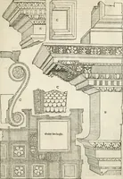 An illustration from Die alder vermaertste antique edificien : vã temple, theatre, amphitheatre, paleisen, therme, obeliske, brugge, archetriuphal, etc. vescreueeñ gefigureert met haren grondede eñ mate oock de plaetsen daerse staen, eñ wiese dede make (1546)