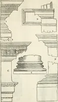 An illustration from Die alder vermaertste antique edificien : vã temple, theatre, amphitheatre, paleisen, therme, obeliske, brugge, archetriuphal, etc. vescreueeñ gefigureert met haren grondede eñ mate oock de plaetsen daerse staen, eñ wiese dede make (1546)