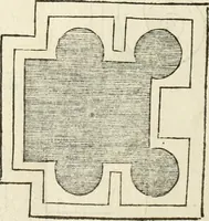 An illustration from Die alder vermaertste antique edificien : vã temple, theatre, amphitheatre, paleisen, therme, obeliske, brugge, archetriuphal, etc. vescreueeñ gefigureert met haren grondede eñ mate oock de plaetsen daerse staen, eñ wiese dede make (1546)